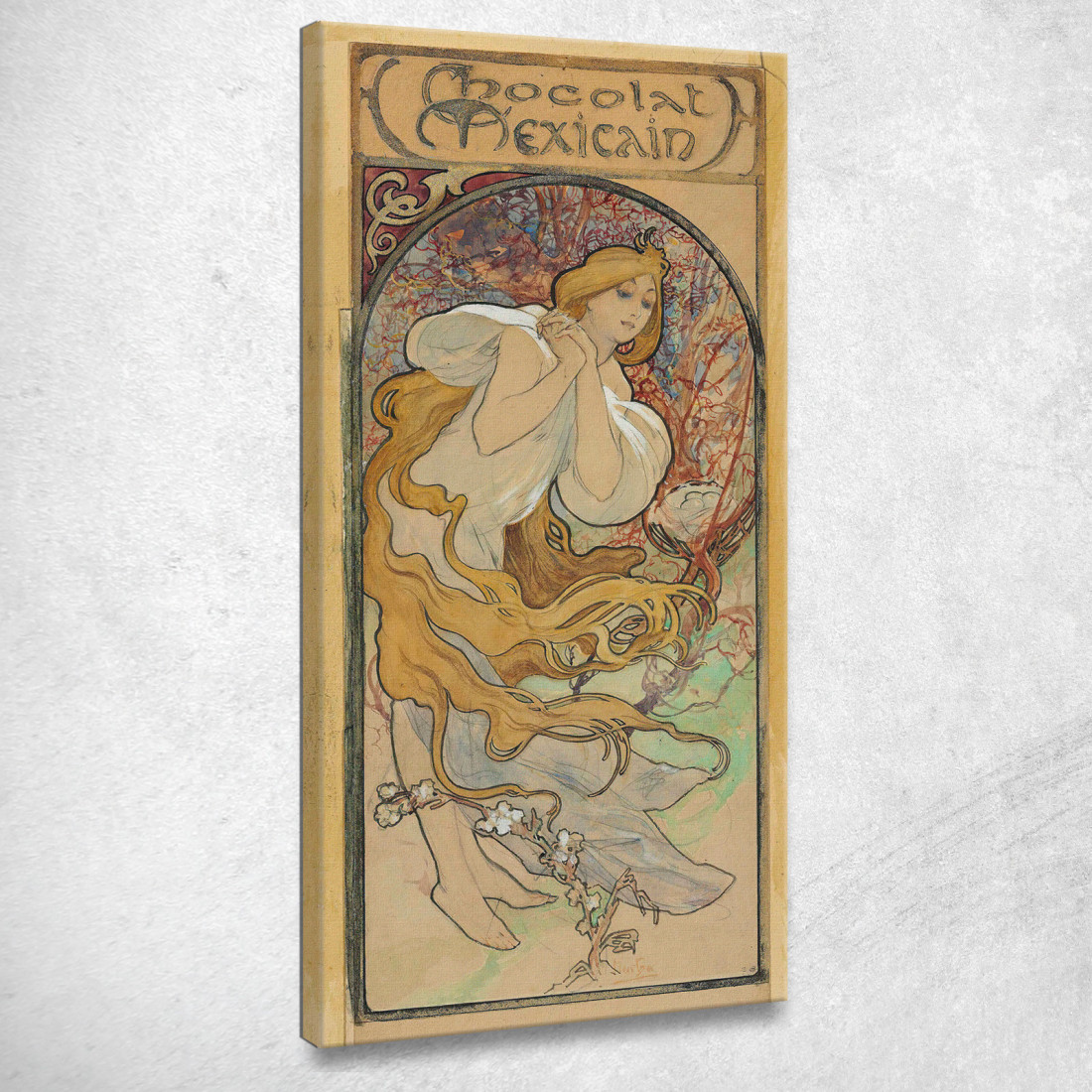 Cioccolato Messicano Alphonse Mucha amu29 quadro stampato su tela Cioccolato Messicano Alphonse Mucha amu29 quadro stampato su tela