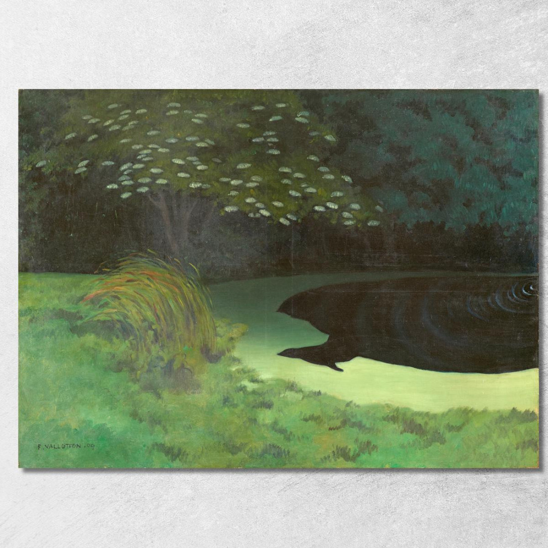 Lo Stagno Di Honfleur Félix Vallotton fvl61 quadro stampato su tela Lo Stagno Di Honfleur Félix Vallotton fvl61 quadro stampato su tela