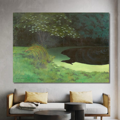 Lo Stagno Di Honfleur Félix Vallotton fvl61 quadro stampato su tela
