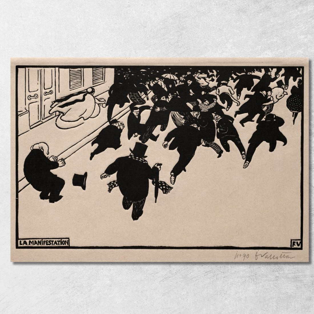 La Protesta Félix Vallotton fvl63 quadro stampato su tela La Protesta Félix Vallotton fvl63 quadro stampato su tela