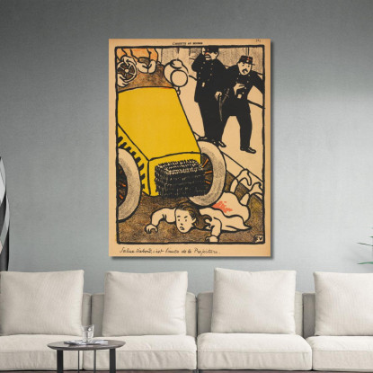 Aiuto Crimini E Punizioni! Prima Il Saluto Félix Vallotton fvl76 quadro stampato su tela