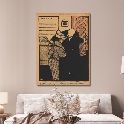Crimini E Punizioni Riguarda Tuo Padre Félix Vallotton fvl77 quadro stampato su tela