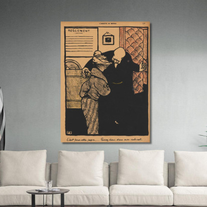 Crimini E Punizioni Riguarda Tuo Padre Félix Vallotton fvl77 quadro stampato su tela