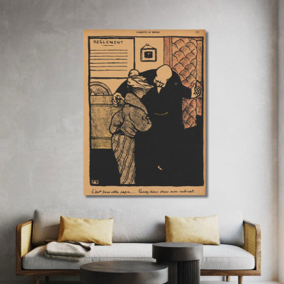 Crimini E Punizioni Riguarda Tuo Padre Félix Vallotton fvl77 quadro stampato su tela
