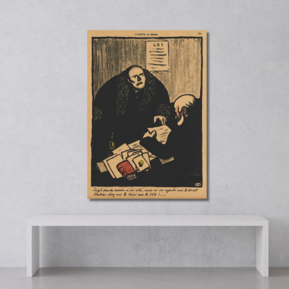 Crimini E Punizioni La Questione Non È Se Félix Vallotton fvl79 quadro stampato su tela