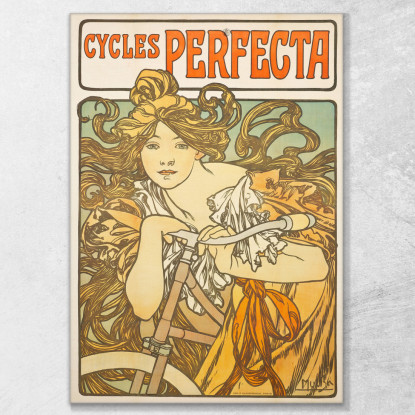 Cicli Perfetti Alphonse Mucha amu32 quadro stampato su tela