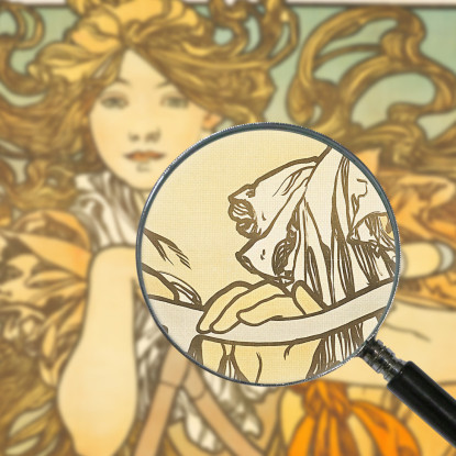 Cicli Perfetti Alphonse Mucha amu32 quadro stampato su tela
