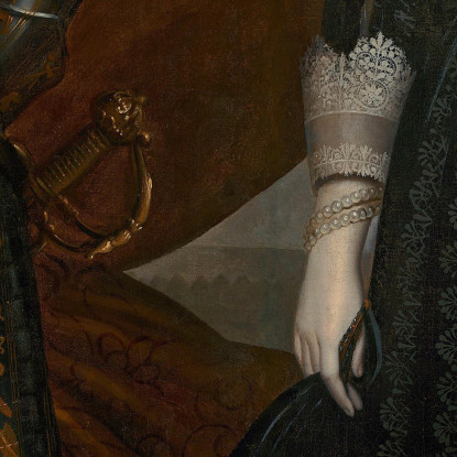 Doppio Ritratto Di Frederik Hendrik E Amalia Di Solms-Braunfels Gerard van Honthorst gvh18 quadro stampato su tela
