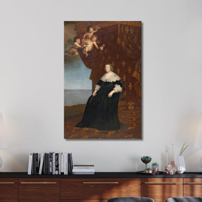 Maria De' Medici Gerard van Honthorst gvh25 quadro stampato su tela