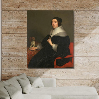 Ritratto Di Una Donna Gerard van Honthorst gvh30 quadro stampato su tela