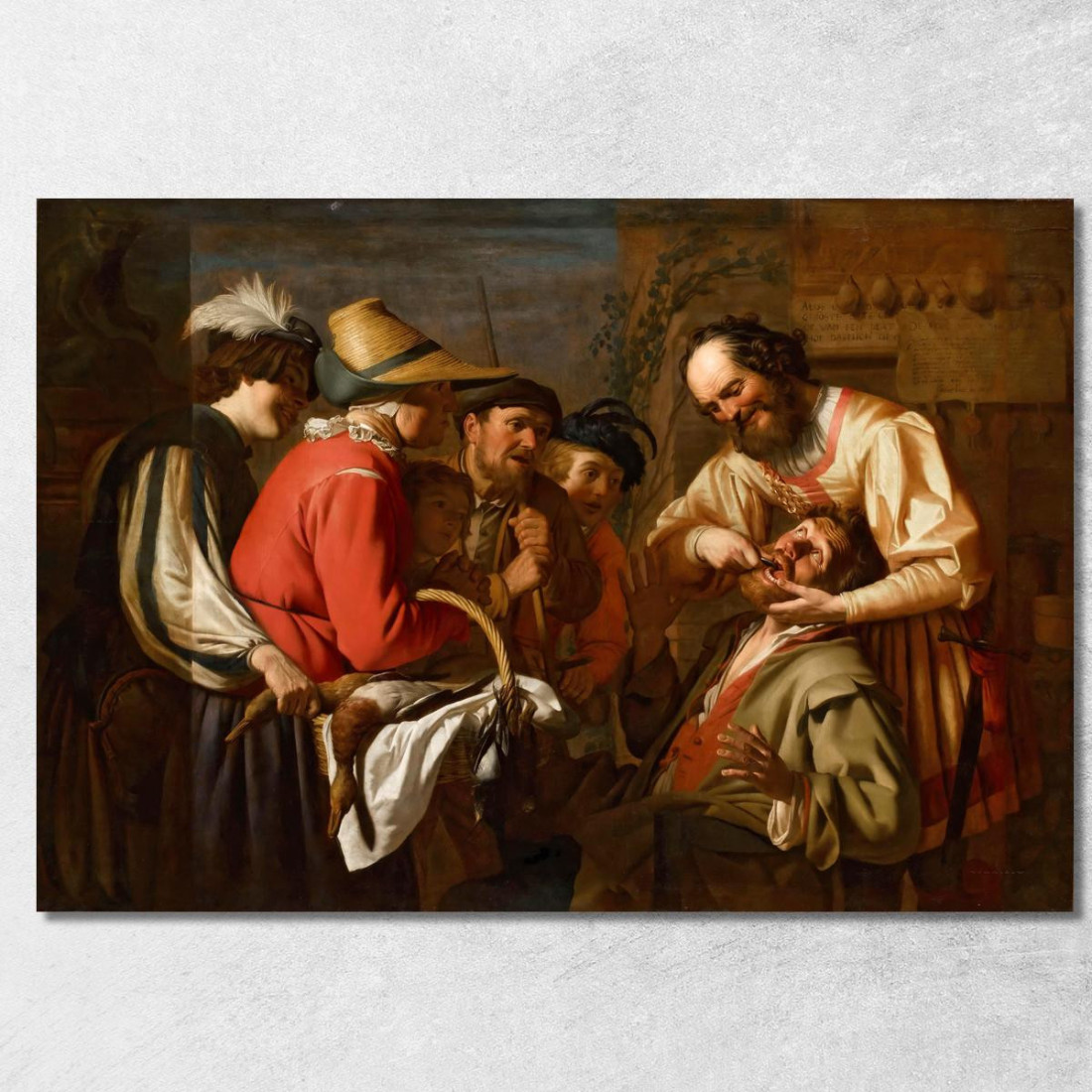 L'Estrattore Di Denti Gerard van Honthorst gvh56 quadro stampato su tela L'Estrattore Di Denti Gerard van Honthorst gvh56 quadro stampato su tela