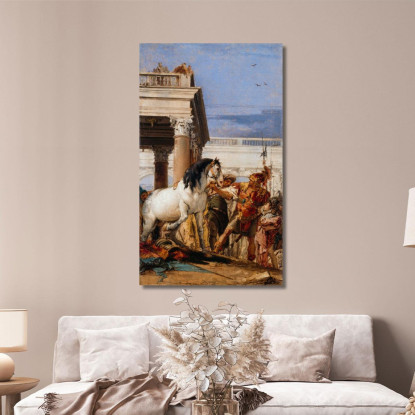 Alessandro E Bucefalo Giovanni Battista Tiepolo gbt2 quadro stampato su tela