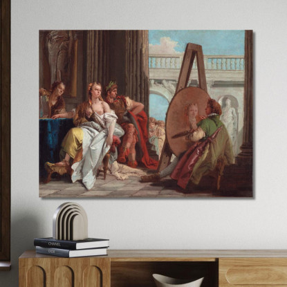 Alessandro Magno E Campaspe Nello Studio Di Apelle Giovanni Battista Tiepolo gbt3 quadro stampato su tela