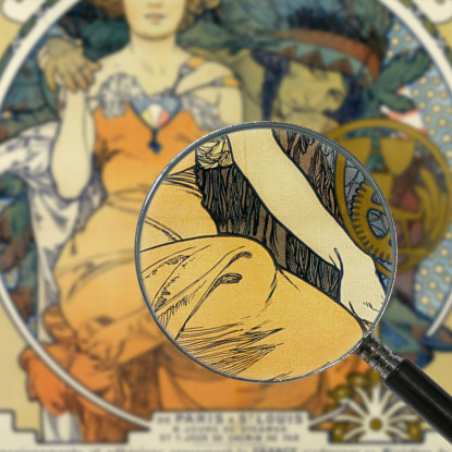 Esposizione Universale E Internazionale Di St. Louis Alphonse Mucha amu39 quadro stampato su tela