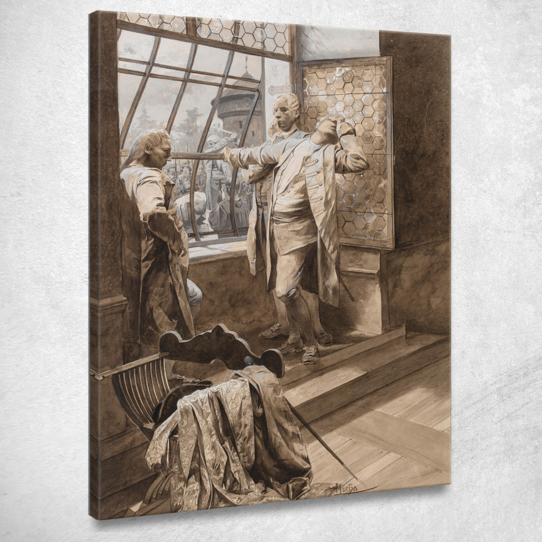 Correre Katte Alphonse Mucha amu40 quadro stampato su tela Correre Katte Alphonse Mucha amu40 quadro stampato su tela