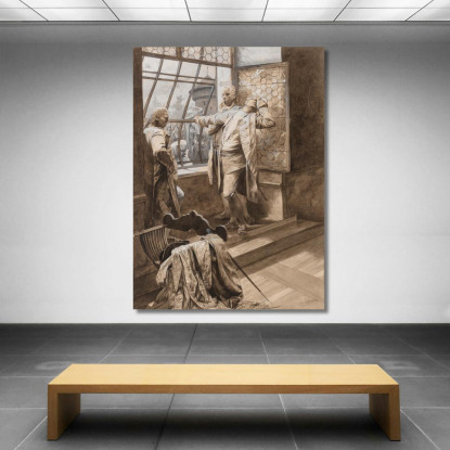 Correre Katte Alphonse Mucha amu40 quadro stampato su tela