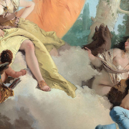 Armida Incontra Rinaldo Addormentato Giovanni Battista Tiepolo gbt13 quadro stampato su tela