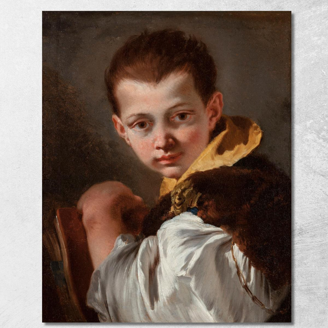 Ragazzo Con In Mano Un Libro Ritratto Di Lorenzo Tiepolo Giovanni Battista Tiepolo gbt16 quadro stampato su tela Ragazzo Con In Mano Un Libro Ritratto Di Lorenzo Tiepolo Giovanni Battista Tiepolo gbt16 quadro stampato su tela