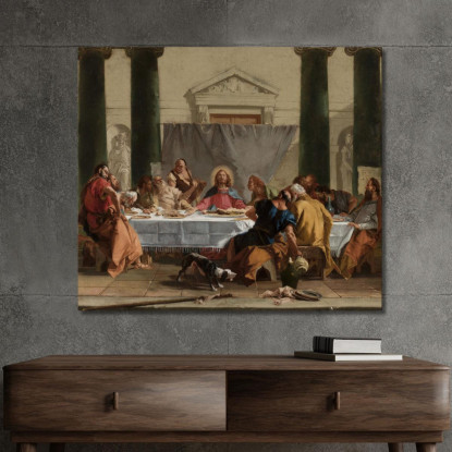 Ultima Cena Giovanni Battista Tiepolo gbt22 quadro stampato su tela