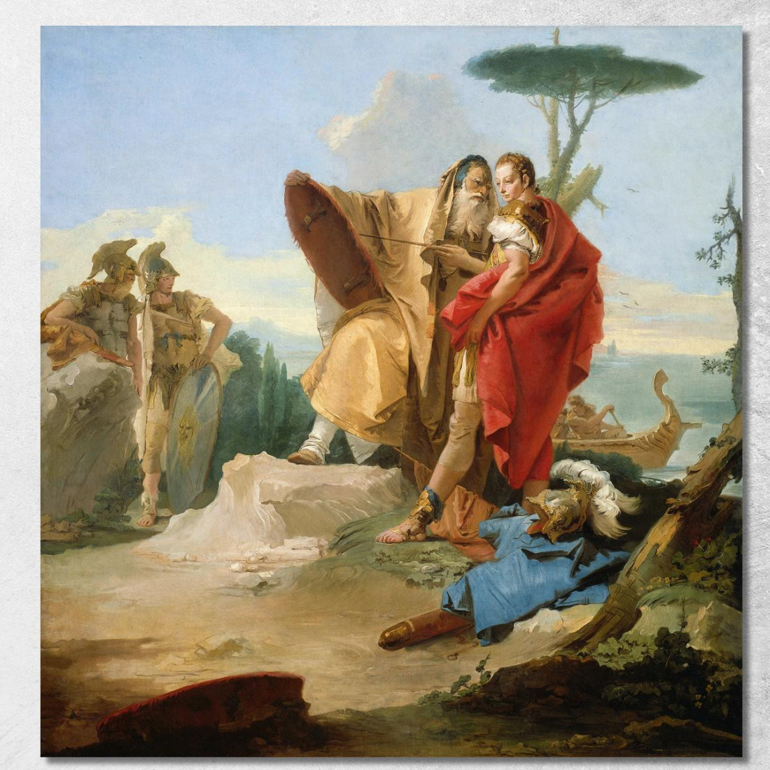 Rinaldo E Il Mago Di Ascalona Giovanni Battista Tiepolo gbt28 quadro stampato su tela Rinaldo E Il Mago Di Ascalona Giovanni Battista Tiepolo gbt28 quadro stampato su tela