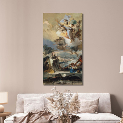 Santa Tecla Prega Per Gli Appestati Giovanni Battista Tiepolo gbt32 quadro stampato su tela