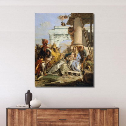 L'Adorazione Dei Magi Giovanni Battista Tiepolo gbt35 quadro stampato su tela
