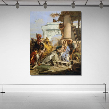 L'Adorazione Dei Magi Giovanni Battista Tiepolo gbt35 quadro stampato su tela