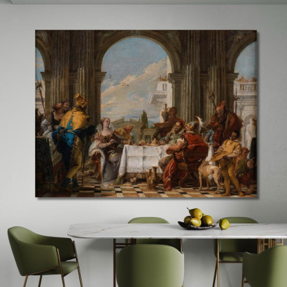 Il Banchetto Di Cleopatra 2 Giovanni Battista Tiepolo gbt36 quadro stampato su tela