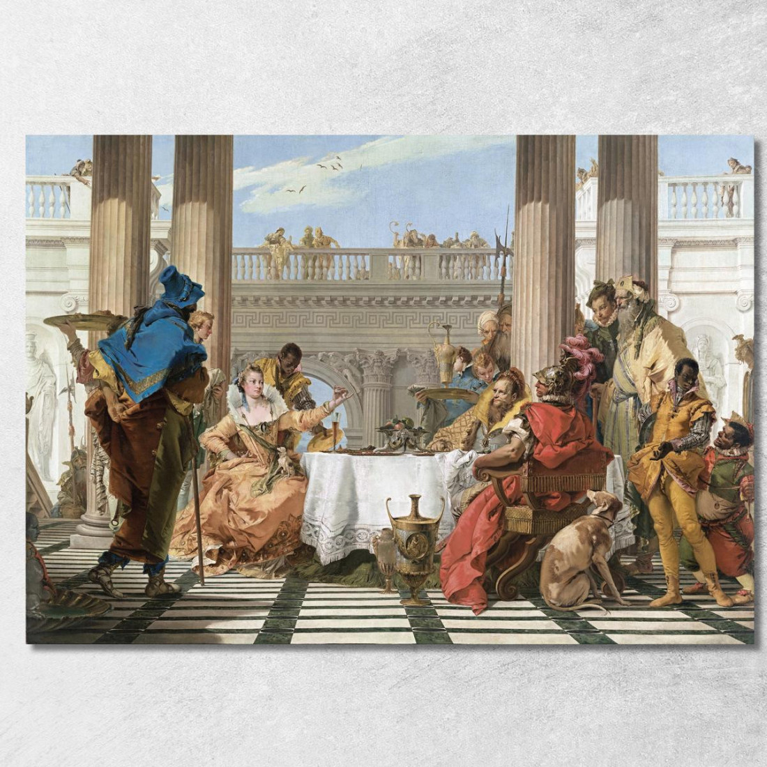 Il Banchetto Di Cleopatra Giovanni Battista Tiepolo gbt37 quadro stampato su tela Il Banchetto Di Cleopatra Giovanni Battista Tiepolo gbt37 quadro stampato su tela