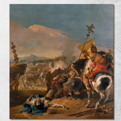 La Cattura Di Cartagine Giovanni Battista Tiepolo gbt39 quadro stampato su tela