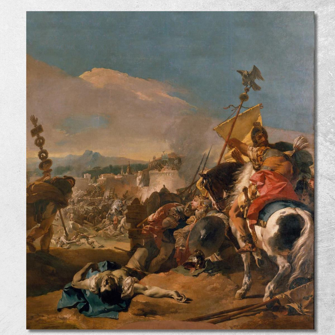 La Cattura Di Cartagine Giovanni Battista Tiepolo gbt39 quadro stampato su tela La Cattura Di Cartagine Giovanni Battista Tiepolo gbt39 quadro stampato su tela