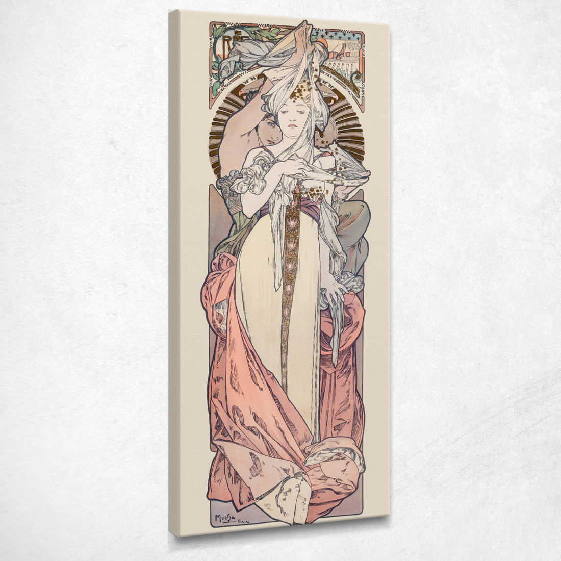 Pubblicità Francese Alphonse Mucha amu44 quadro stampato su tela Pubblicità Francese Alphonse Mucha amu44 quadro stampato su tela