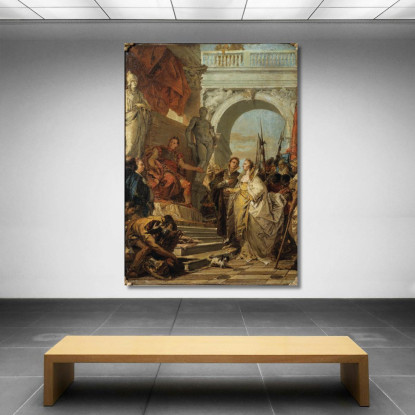 La Continenza Di Scipione Giovanni Battista Tiepolo gbt40 quadro stampato su tela