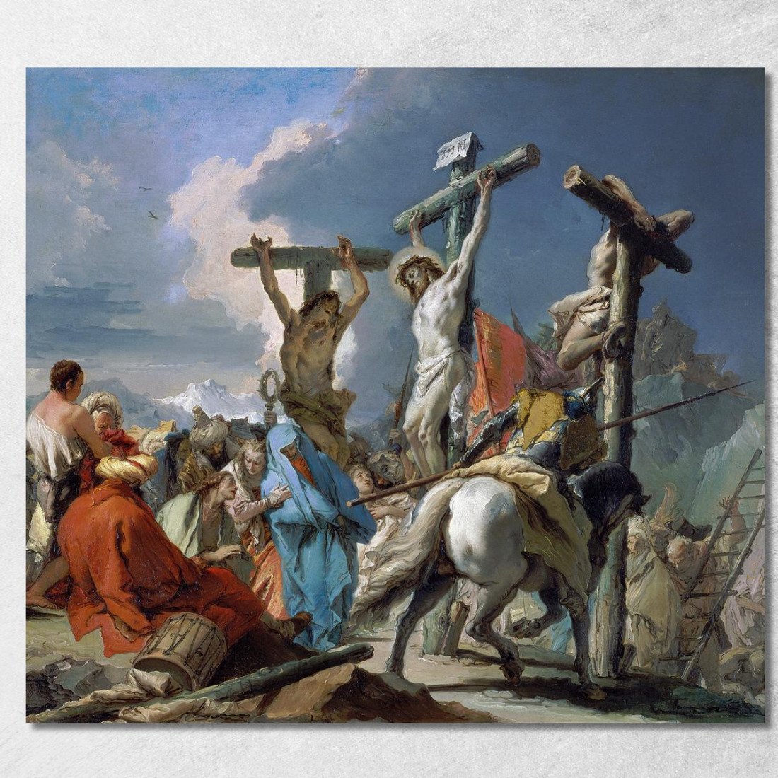 La Crocifissione Giovanni Battista Tiepolo gbt41 quadro stampato su tela