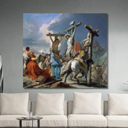La Crocifissione Giovanni Battista Tiepolo gbt41 quadro stampato su tela