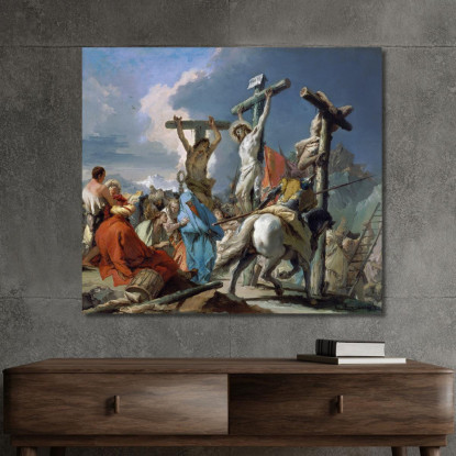 La Crocifissione Giovanni Battista Tiepolo gbt41 quadro stampato su tela