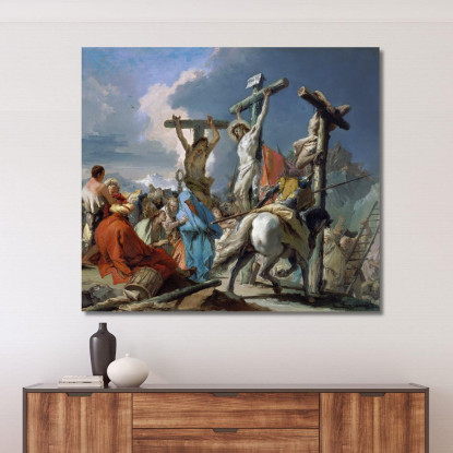 La Crocifissione Giovanni Battista Tiepolo gbt41 quadro stampato su tela