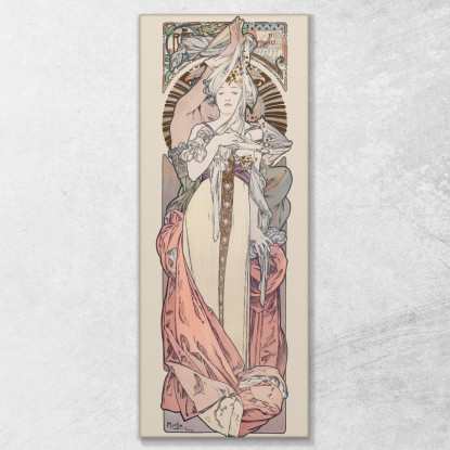 Pubblicità Francese Alphonse Mucha amu44 quadro stampato su tela