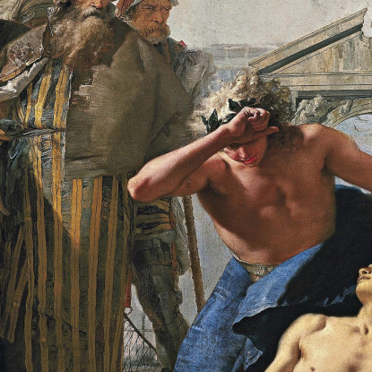 La Morte Di Giacinto Giovanni Battista Tiepolo gbt42 quadro stampato su tela