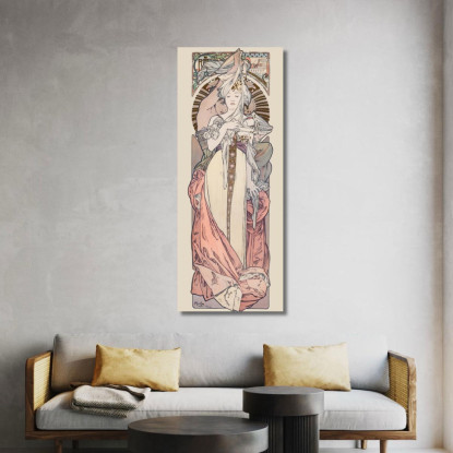 Pubblicità Francese Alphonse Mucha amu44 quadro stampato su tela