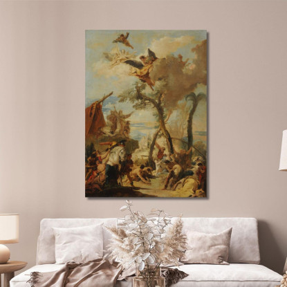 Gli Ebrei Raccolgono La Manna Nel Deserto Giovanni Battista Tiepolo gbt45 quadro stampato su tela