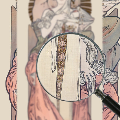 Pubblicità Francese Alphonse Mucha amu44 quadro stampato su tela