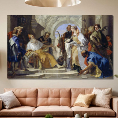 I Santi Patroni Della Famiglia Crotta Giovanni Battista Tiepolo gbt52 quadro stampato su tela