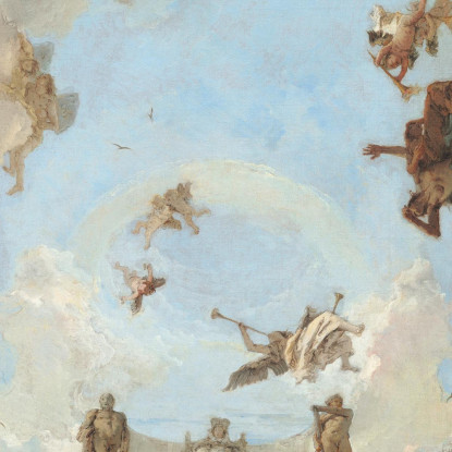 Ricchezza E Benefici Della Monarchia Spagnola Sotto Carlo Iii Giovanni Battista Tiepolo gbt55 quadro stampato su tela