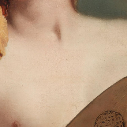 Donna Con Un Mandolino Giovanni Battista Tiepolo gbt56 quadro stampato su tela