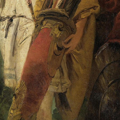 Giovane Con Arco E Grande Faretra E Il Suo Compagno Con Uno Scudo Giovanni Battista Tiepolo gbt57 quadro stampato su tela