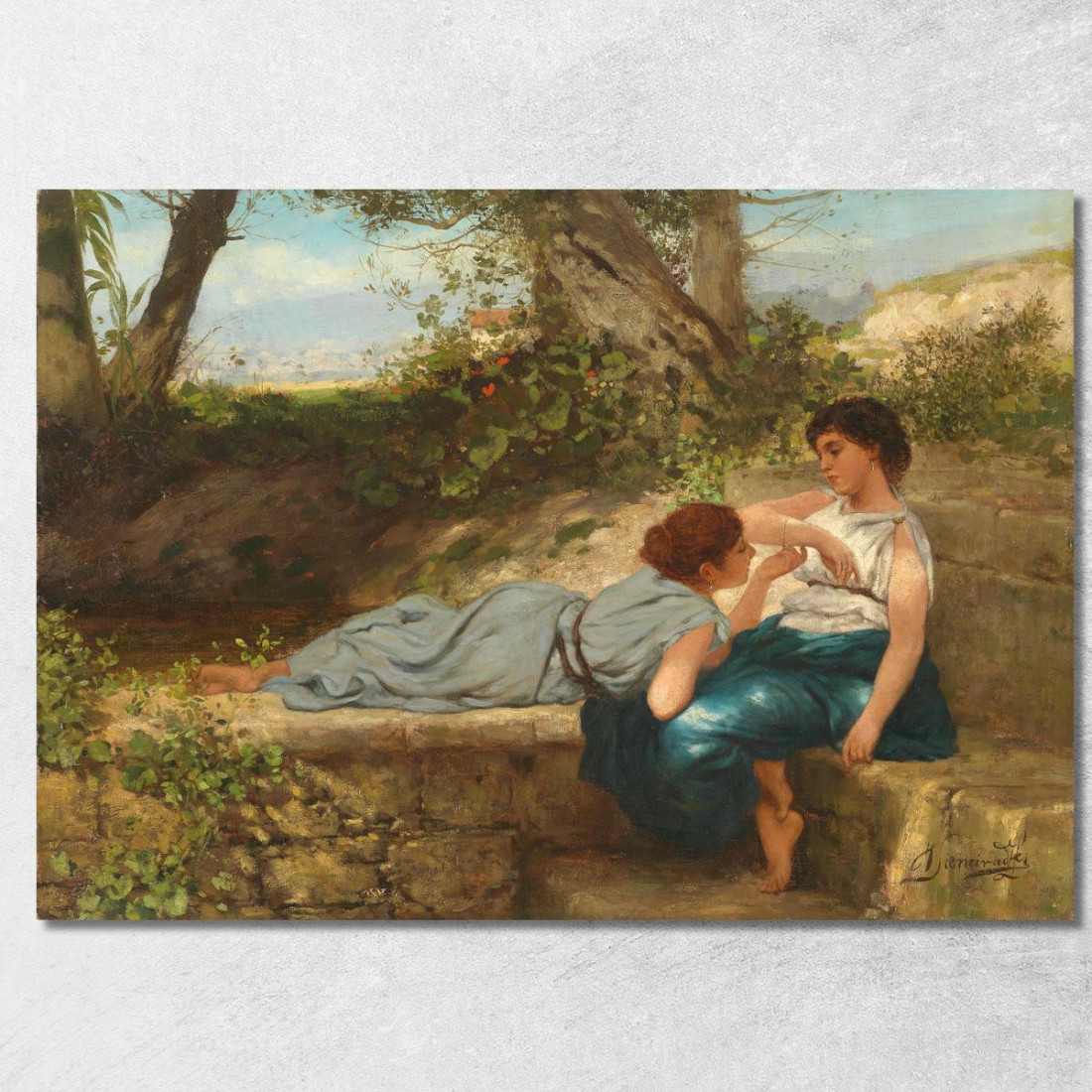 La Conversazione Henryk Siemiradzki hsm12 quadro stampato su tela La Conversazione Henryk Siemiradzki hsm12 quadro stampato su tela