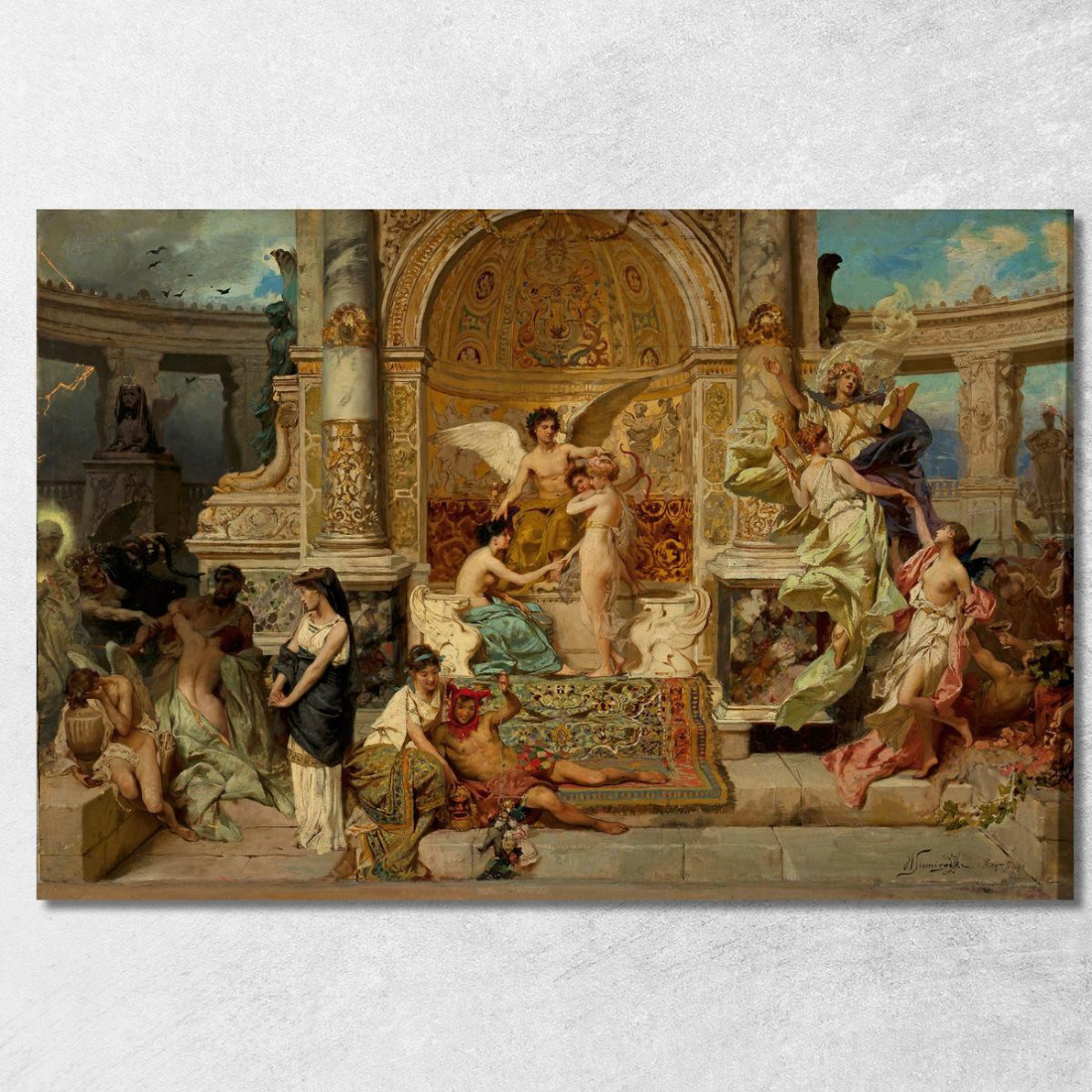 Sipario Nel Bozzetto Del Teatro Di Cracovia Henryk Siemiradzki hsm40 quadro stampato su tela Sipario Nel Bozzetto Del Teatro Di Cracovia Henryk Siemiradzki hsm40 quadro stampato su tela