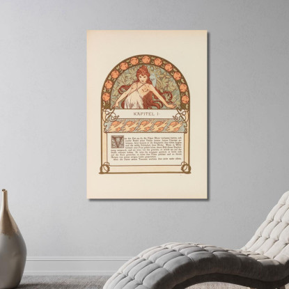 Ilsee Principessa Di Tripoli Alphonse Mucha amu51 quadro stampato su tela