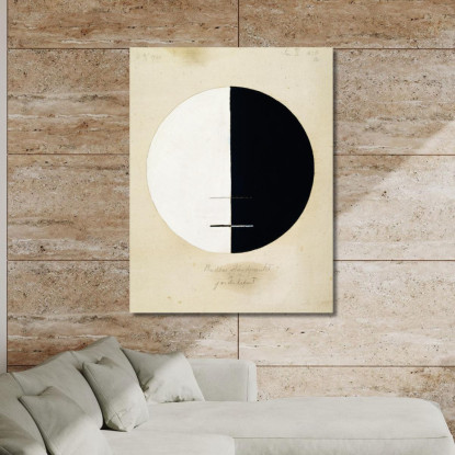 Il Punto Di Vista Del Buddha Nella Vita Terrena N. 3 Hilma af Klint hak2 quadro stampato su tela